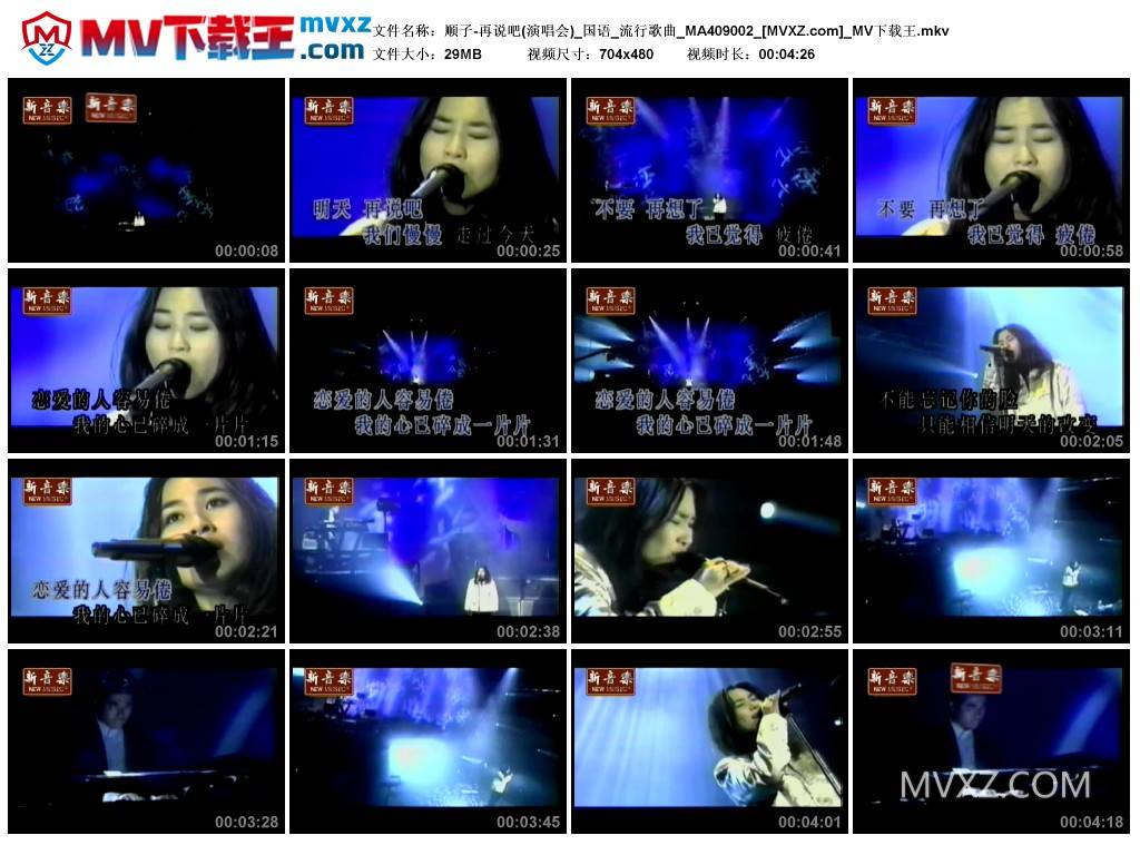 顺子-再说吧(演唱会)_国语_流行歌曲_MA409002